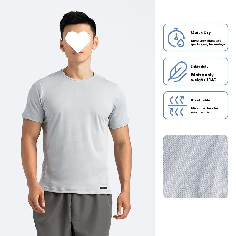Men's Sports And Fitness Running Quick-drying Breathable T-shirt