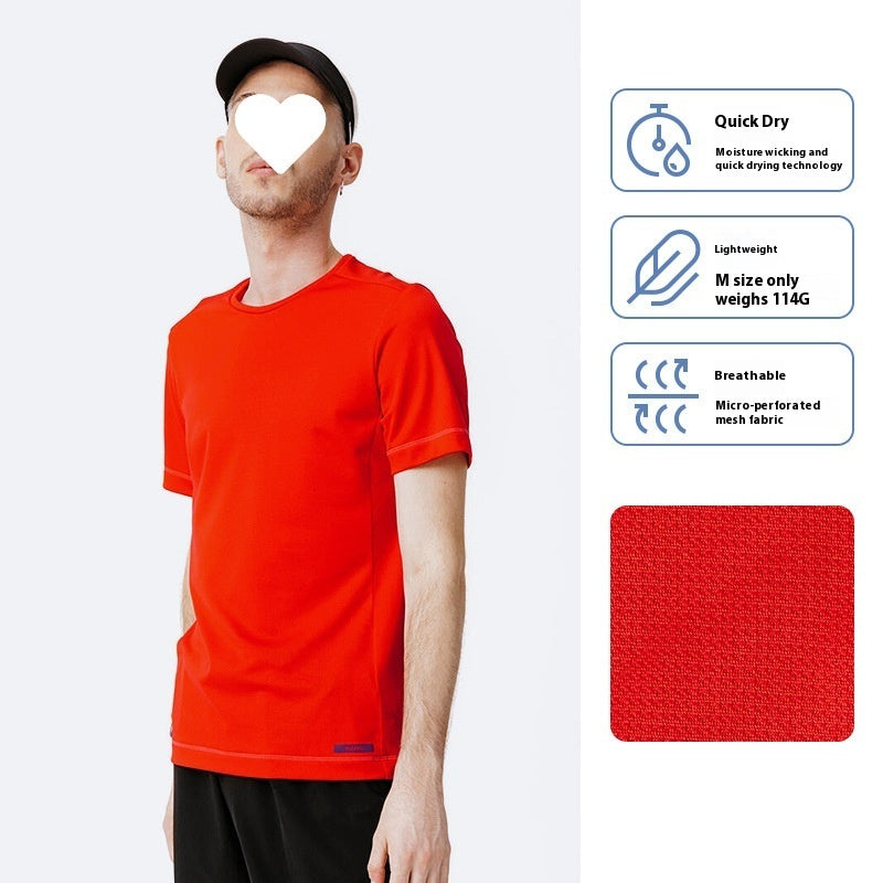 Men's Sports And Fitness Running Quick-drying Breathable T-shirt