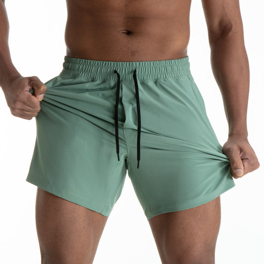 Men's Exercise Mesh Stitching Casual Quick-drying Shorts